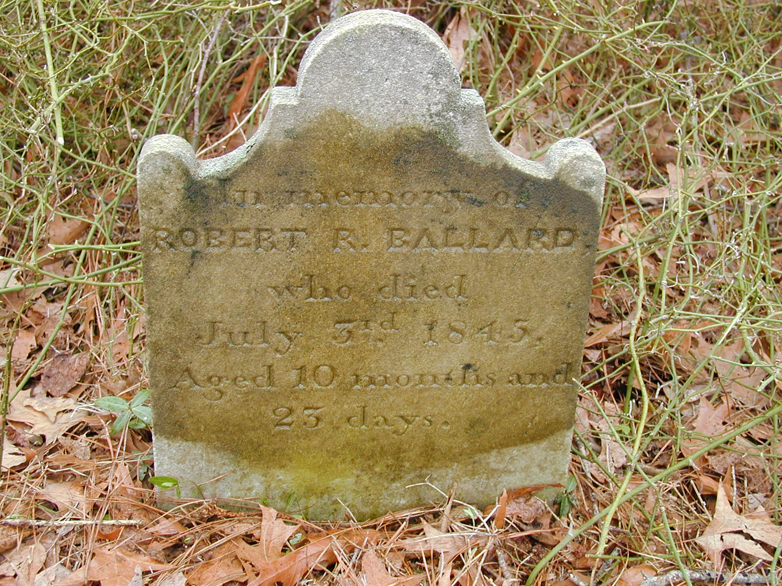 Gravestone of Robert R. Ballard