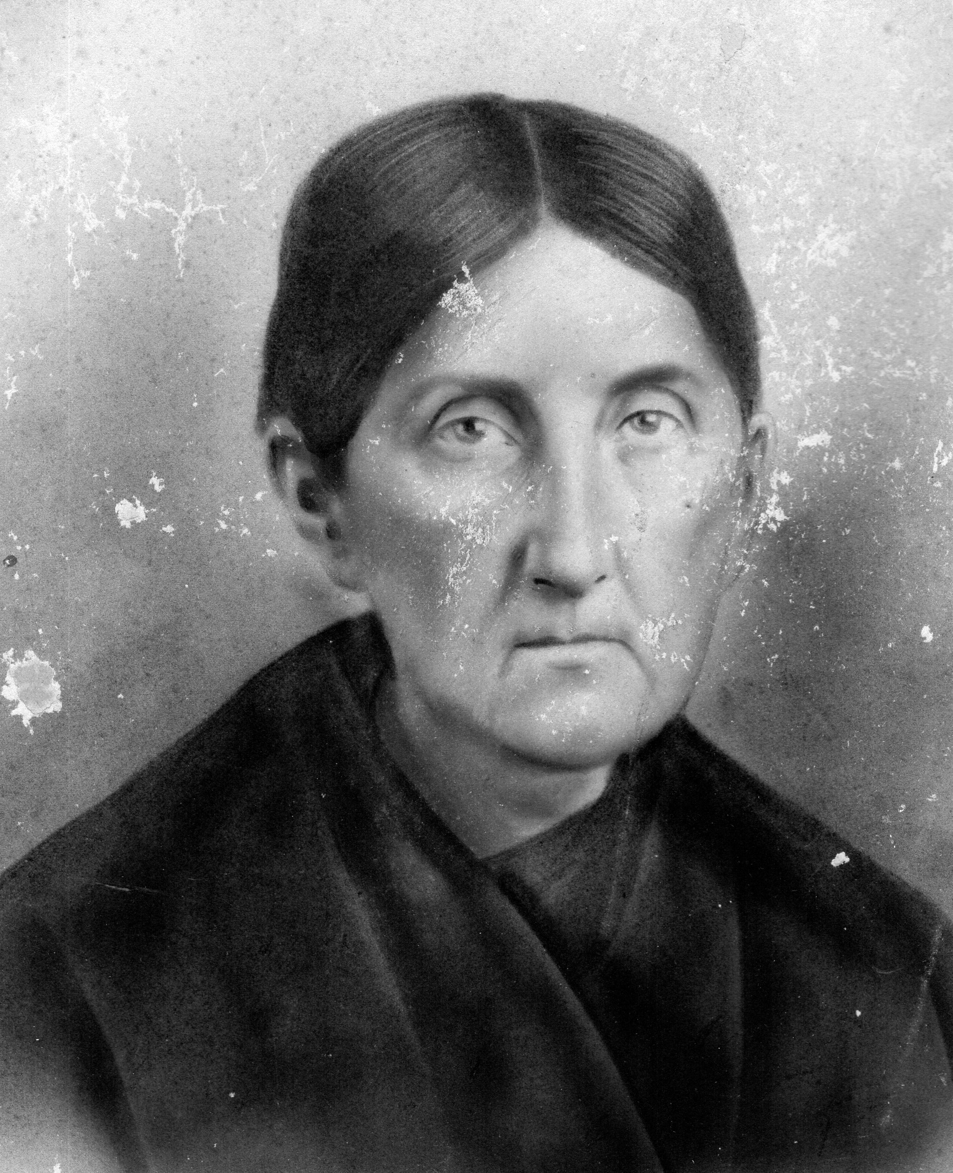 Portrait labeled Sarah Dennis Waters Ballard