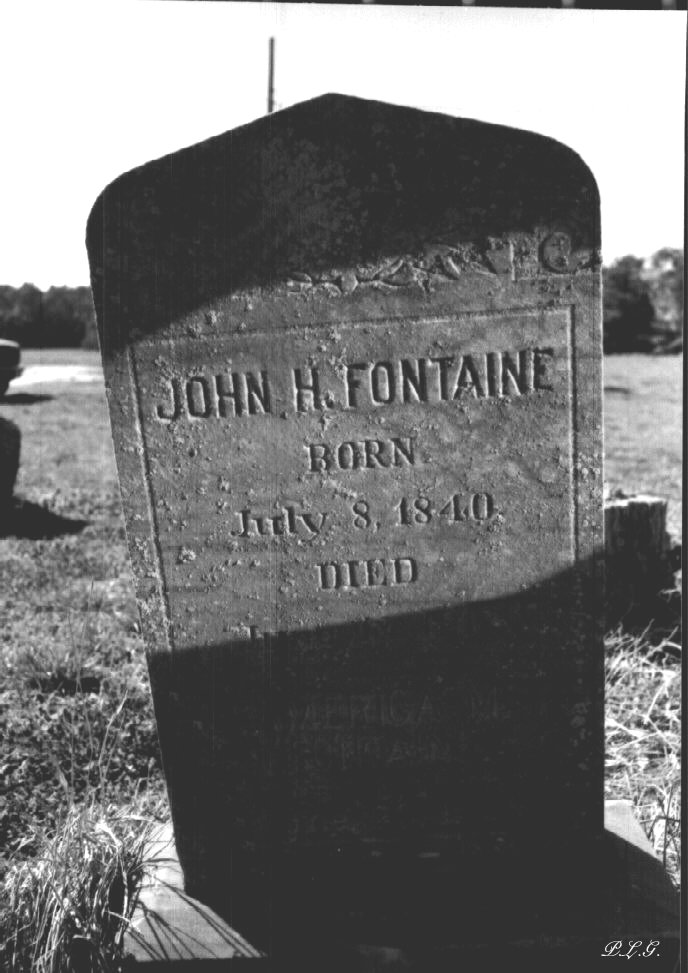 Gravestone of John H. Fontaine