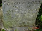 Headstone or supporting photograph for Sarah E. Ford — additional view