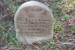 Headstone or supporting photograph for Howard Landon — additional view