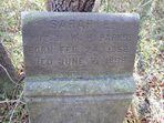 Headstone or supporting photograph for Sarah E. Parks — additional view
