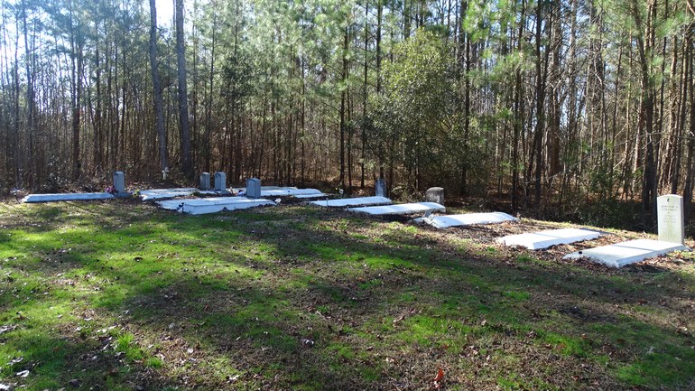 Overall view of the cemetery