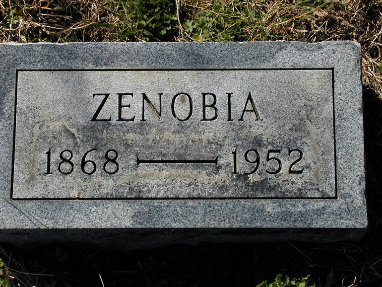 Gravestone: Zenobia and Daisey B. Miles