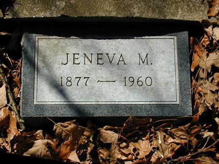 Headstone or supporting photograph for Geneva Powell