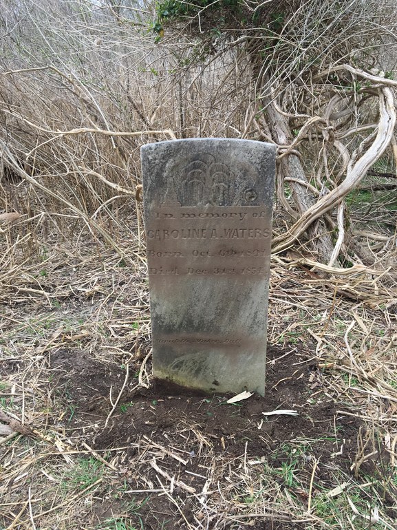 Gravestone: Caroline A. Waters