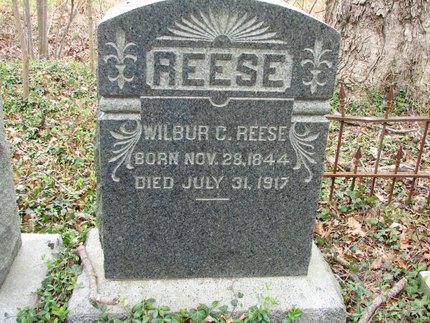 Headstone or supporting photograph for Wilbur C. Reese