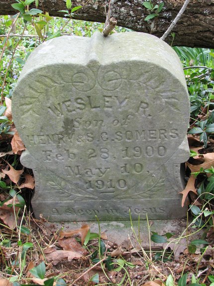 Headstone or supporting photograph for Wesley R. Somers