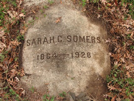 Headstone or supporting photograph for Sarah C. Somers