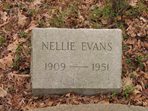 Headstone or supporting photograph for Nellie Evans — additional view