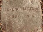 Headstone or supporting photograph for Florence M. Dennis — additional view