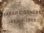 Headstone or supporting photograph for Sarah C. Somers — additional view