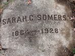 Headstone or supporting photograph for Sarah C. Somers — additional view