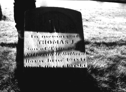 Headstone or supporting photograph for Thomas J. Ballard