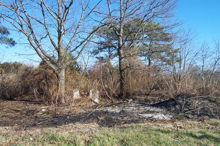 View of the former Union Church burial ground