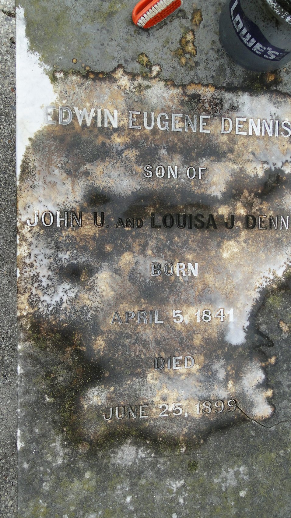 Dennis, Edwin Eugene (son of John U. & Louisa J.)2
