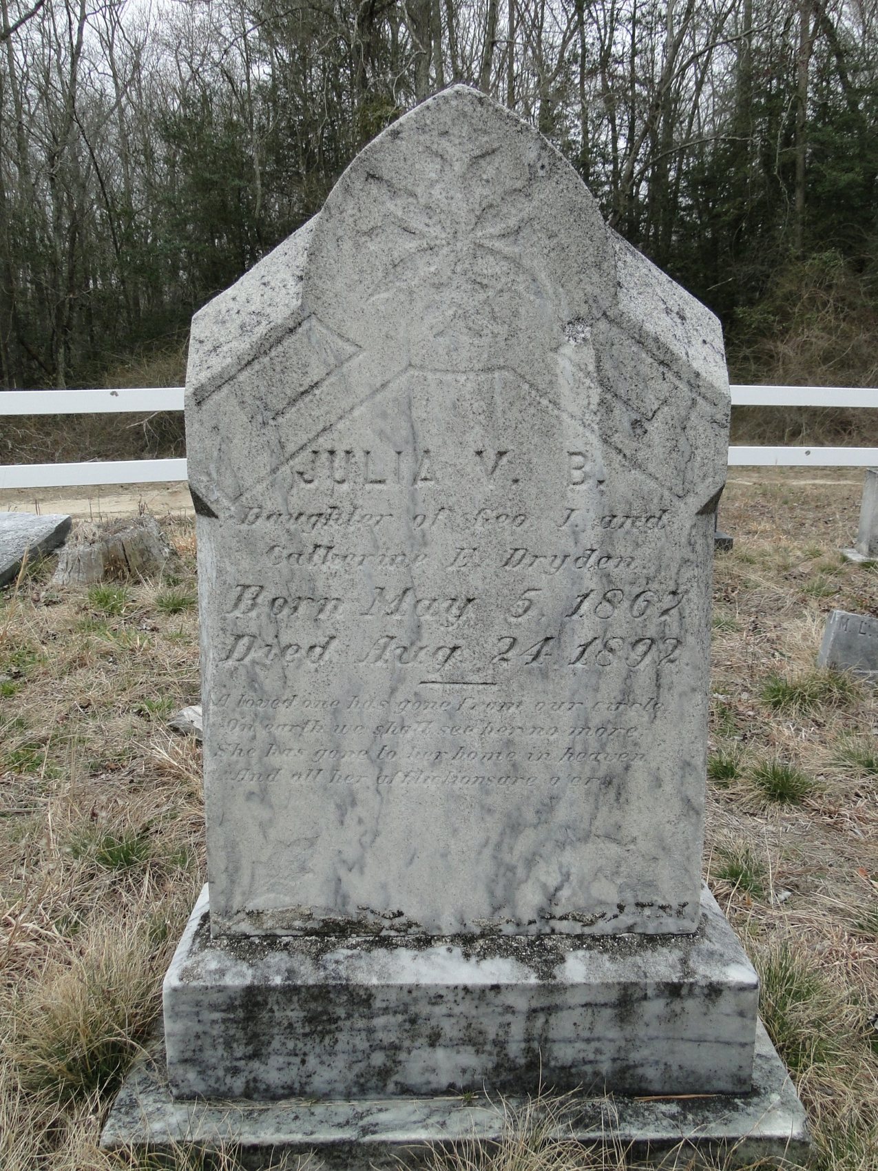 Dryden, Julia V. B. (dau of Geo J.)
