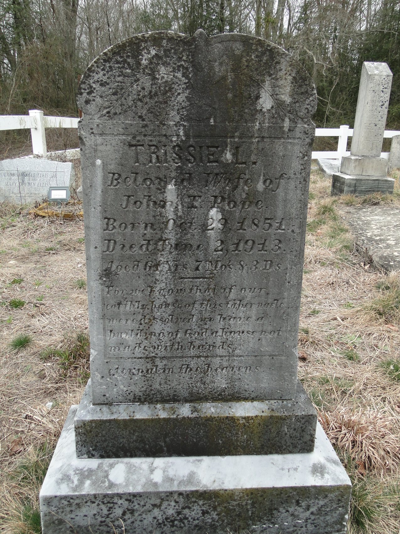 Pope, Trissie L. (wife of John T.)