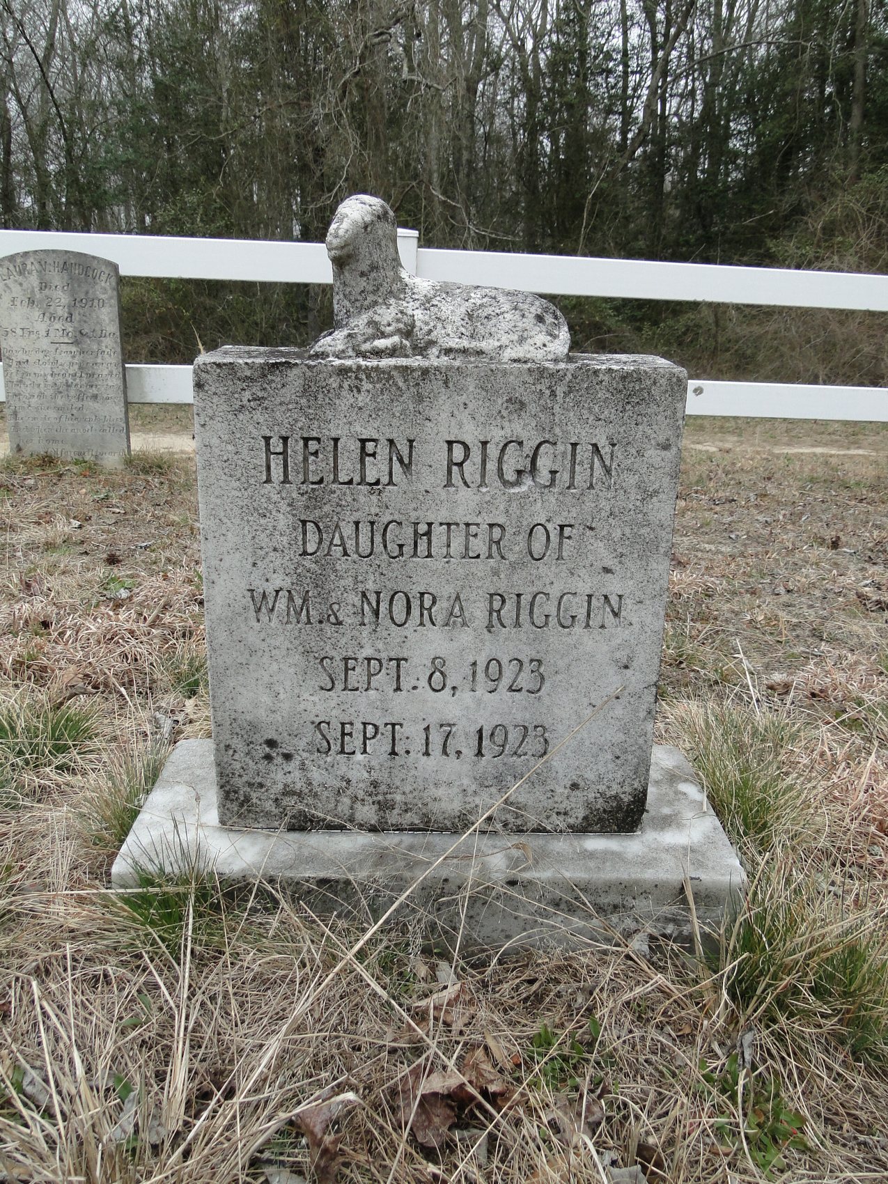 Riggin, Helen (dau of Wm & Nora)