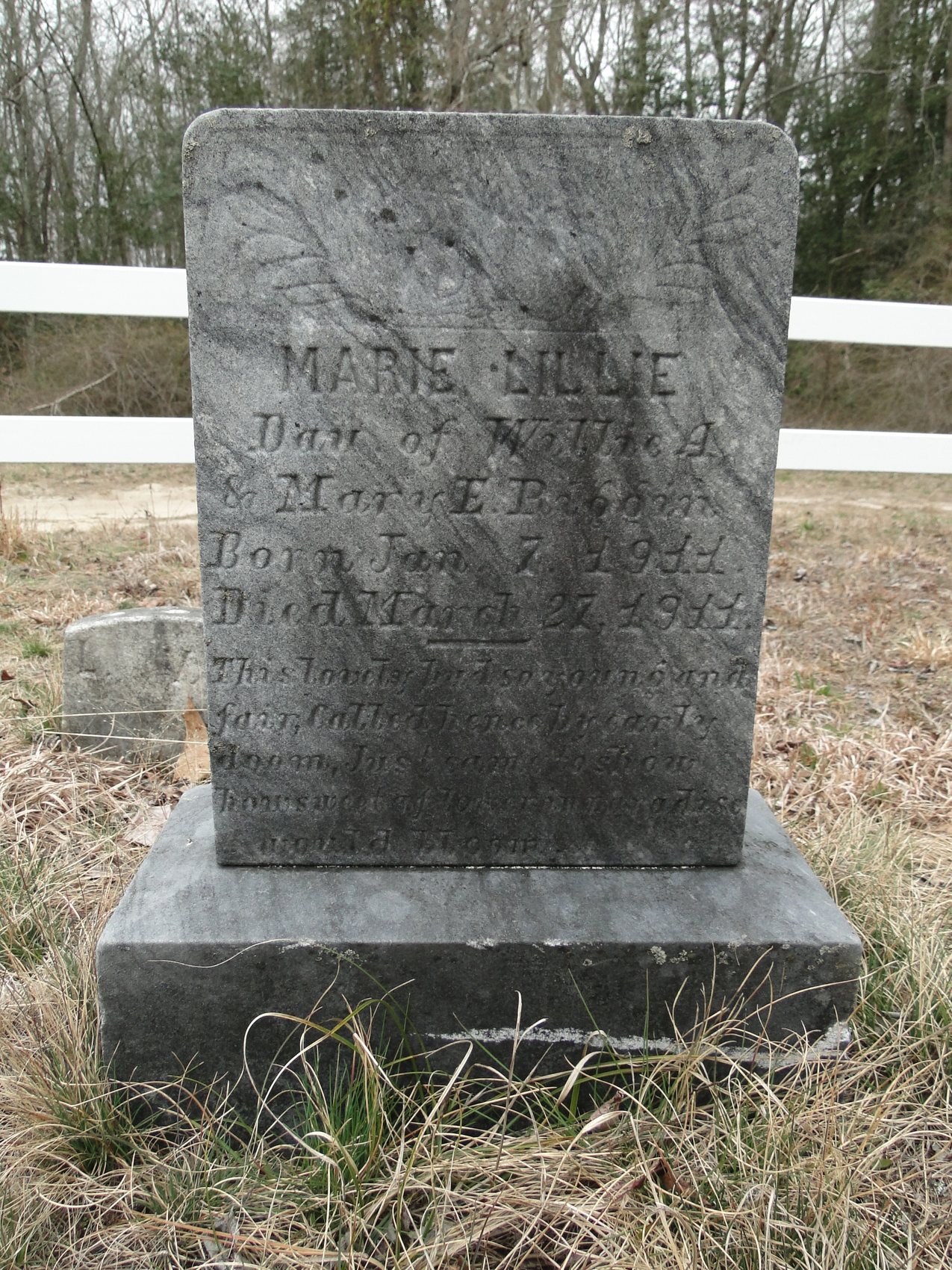 Riggin, Marie Lillie (dau of Willie A.)