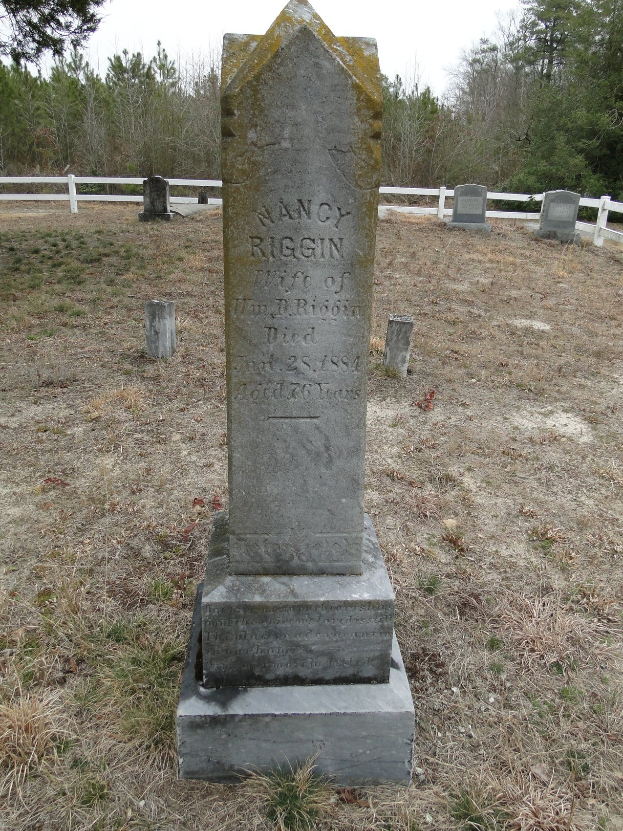 Riggin, Nancy (wife of Wm. D.)