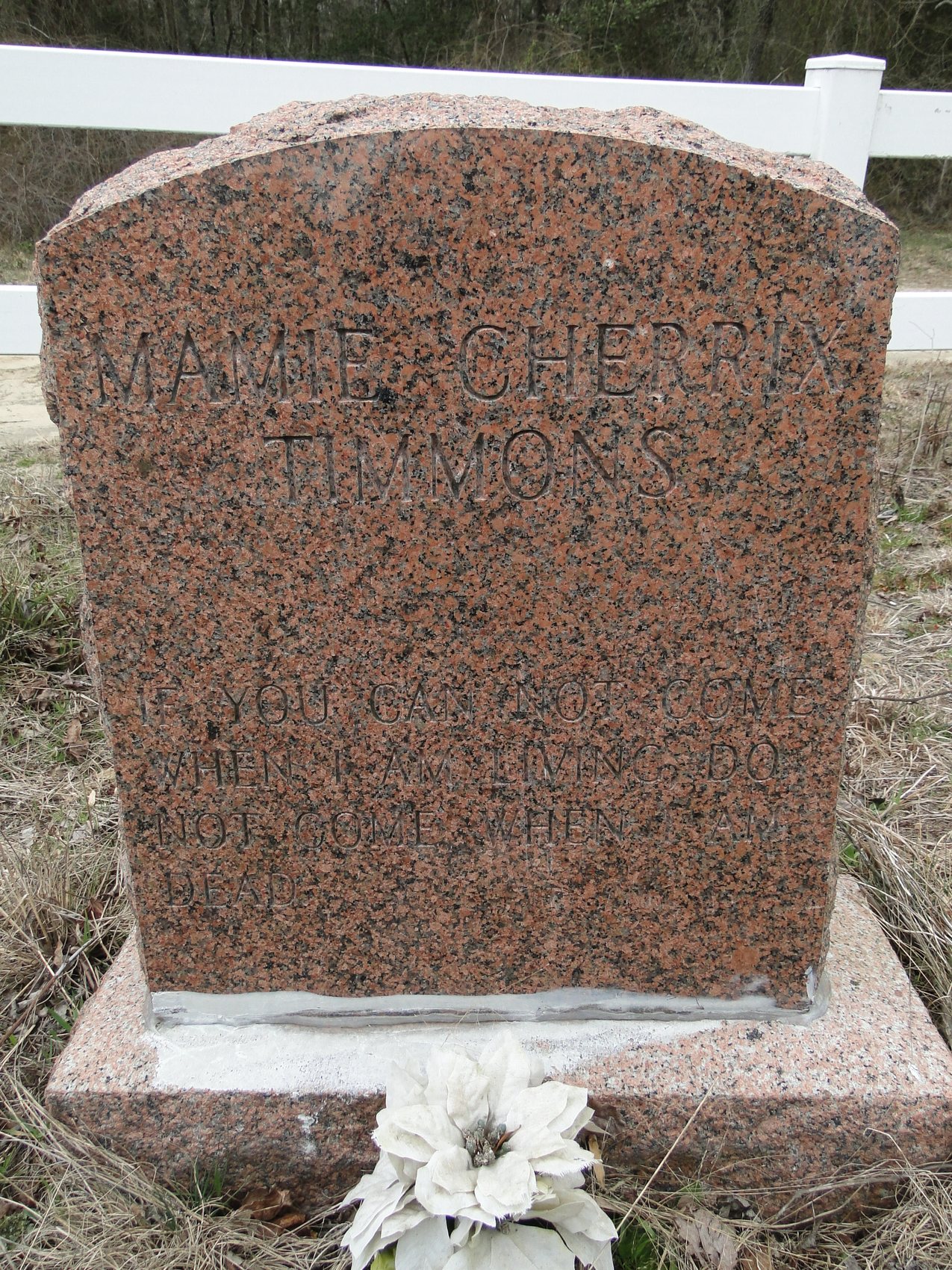 Timmons, Mamie Cherrix